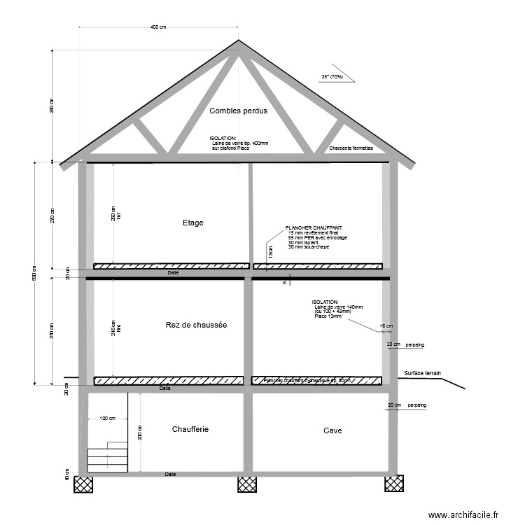 Coupe BB 20220419. Plan de 0 pièce et 0 m2