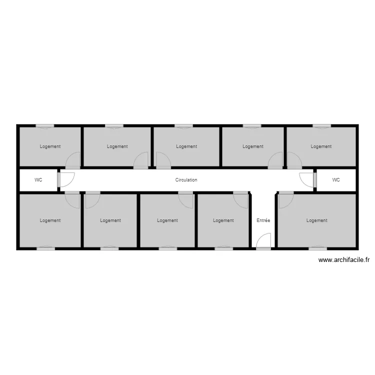 Parties commune 230 Av PRADO. Plan de 