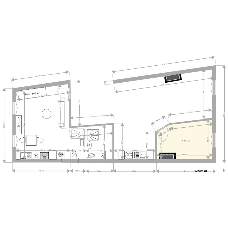 3 cours voltaire. Plan de 0 pièce et 0 m2