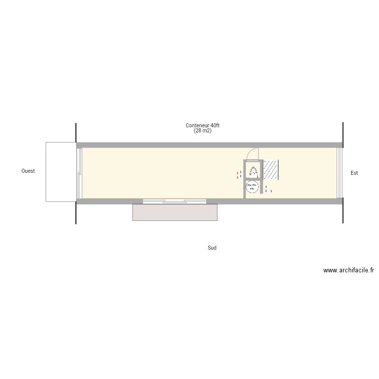 Caro sans meuble. Plan de 0 pièce et 0 m2