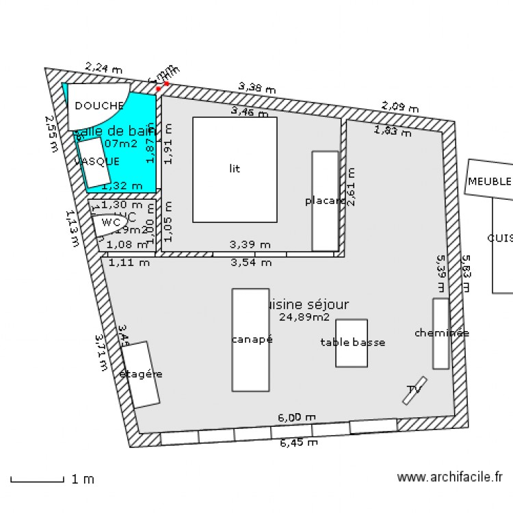 BONNAC. Plan de 0 pièce et 0 m2
