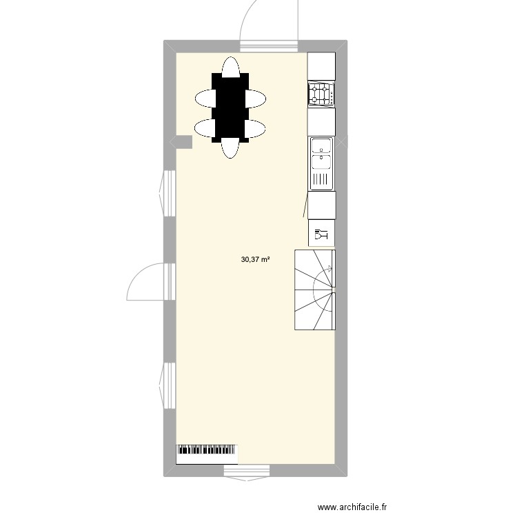 cuisine. Plan de 0 pièce et 0 m2