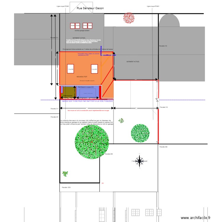 Vichy plan pour permis de construire PCMI2 CHAMBRE HOTE. Plan de 0 pièce et 0 m2