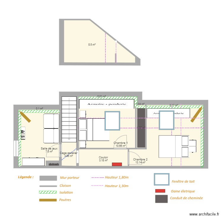 VERGER Adeline projet 2. Plan de 0 pièce et 0 m2