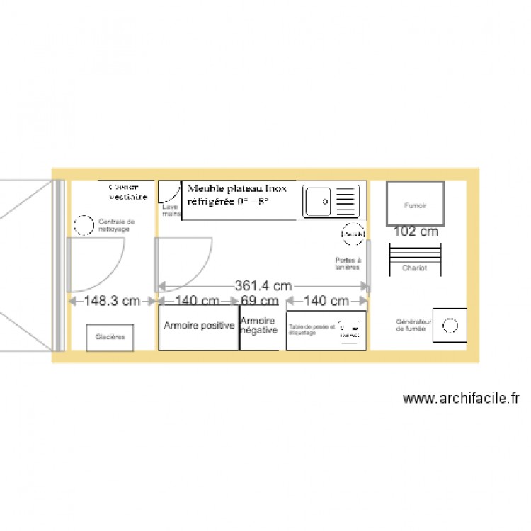 Plan atelier fumage oct 2016. Plan de 0 pièce et 0 m2