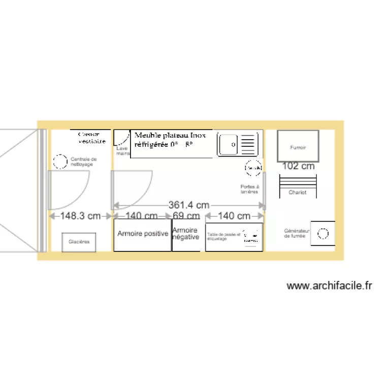Plan atelier fumage oct 2016. Plan de 
