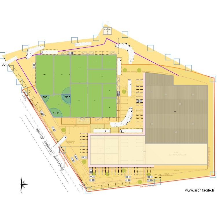 Projet agrandissement V4. Plan de 0 pièce et 0 m2