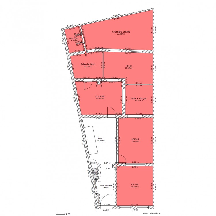 Consolation. RDC.2.PRECAD. Plan de 0 pièce et 0 m2