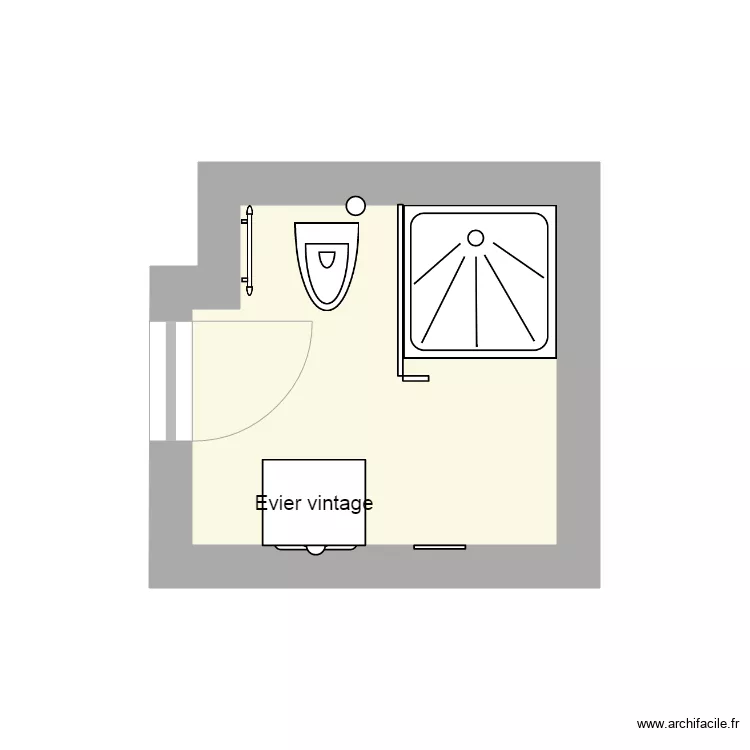 salle de bain. Plan de salle de bain. Plan de