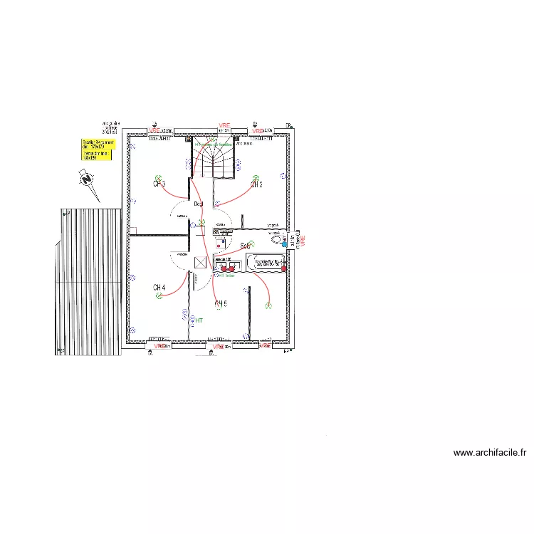 LELARGE ETAGE ELEC. Plan de 