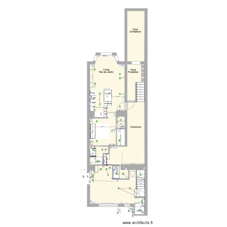 Marie José Rez jardin Studio 2e permis. Plan de 0 pièce et 0 m2