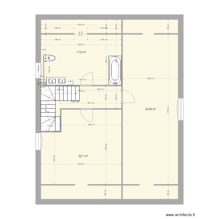 plan 2e V 2021 04 16. Plan de 0 pièce et 0 m2