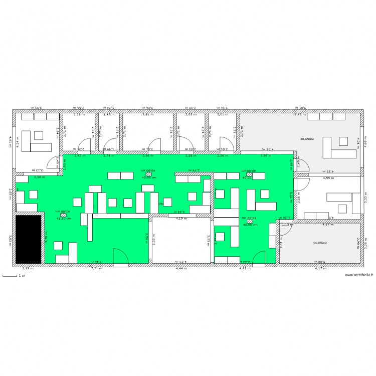 BUREAU. Plan de 0 pièce et 0 m2