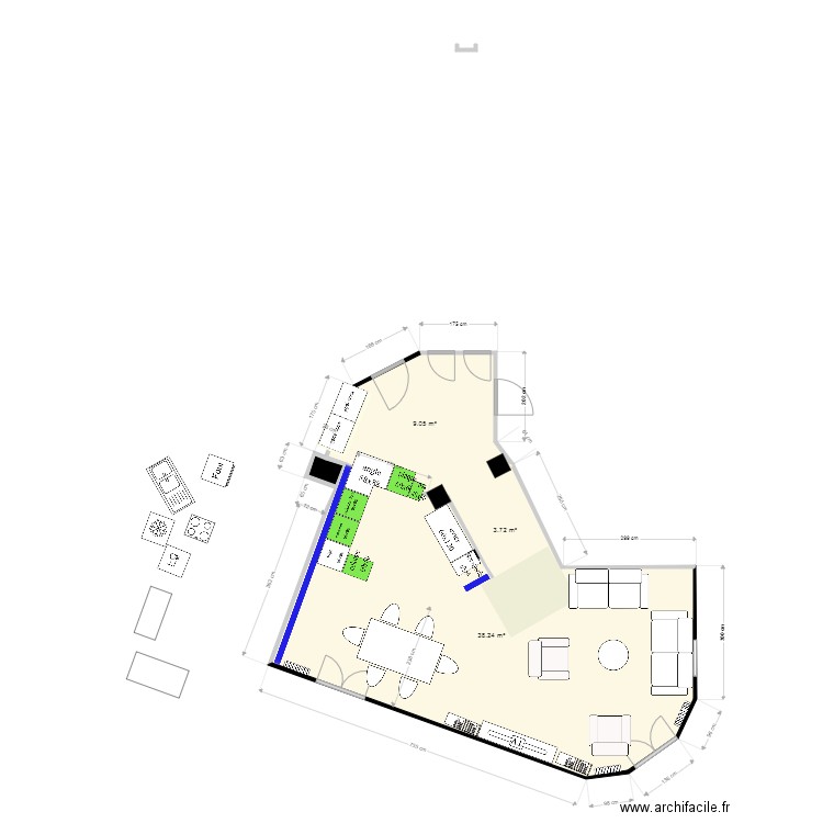 cuisine nouveau 6. Plan de 0 pièce et 0 m2