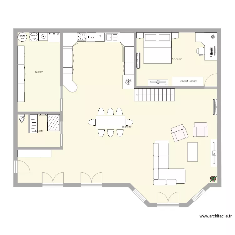 maison anglais. Plan de 