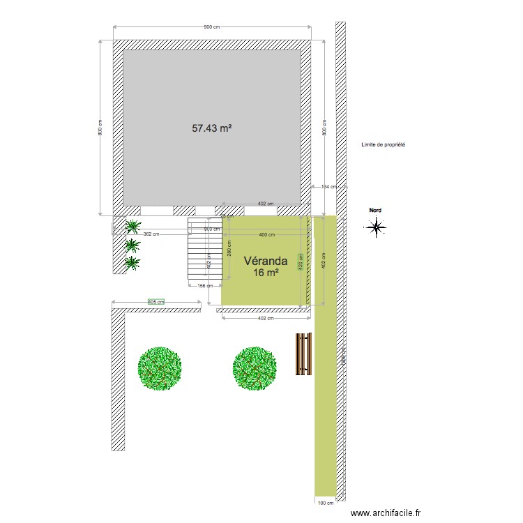 Maison DEVALS et extérieur. Plan de 0 pièce et 0 m2