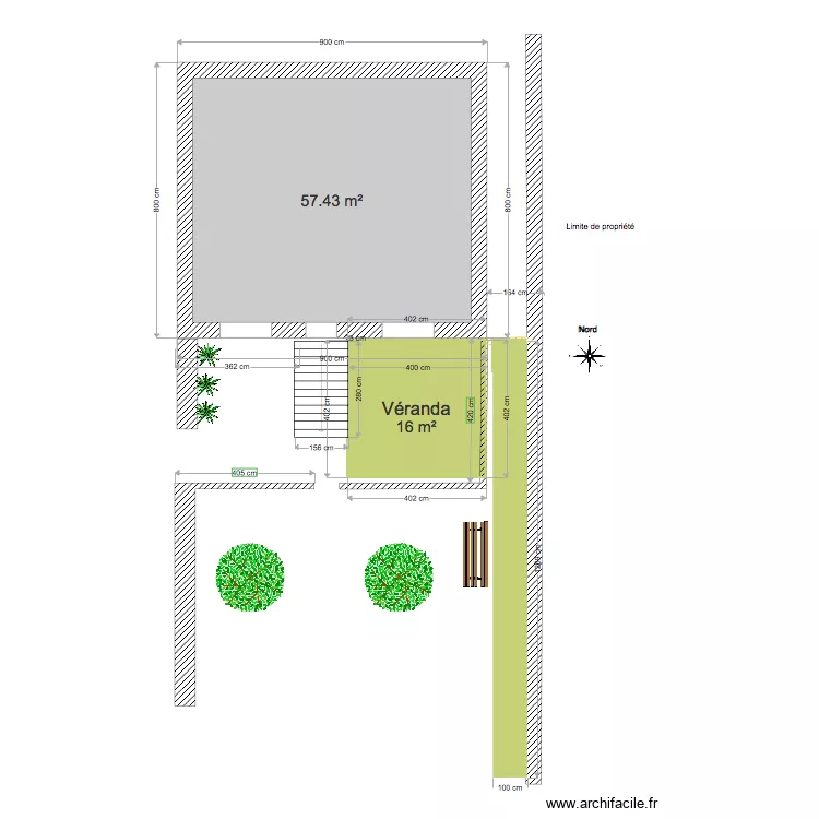 Maison DEVALS et extérieur. Plan de Maison DEVALS et extérieur. Plan de