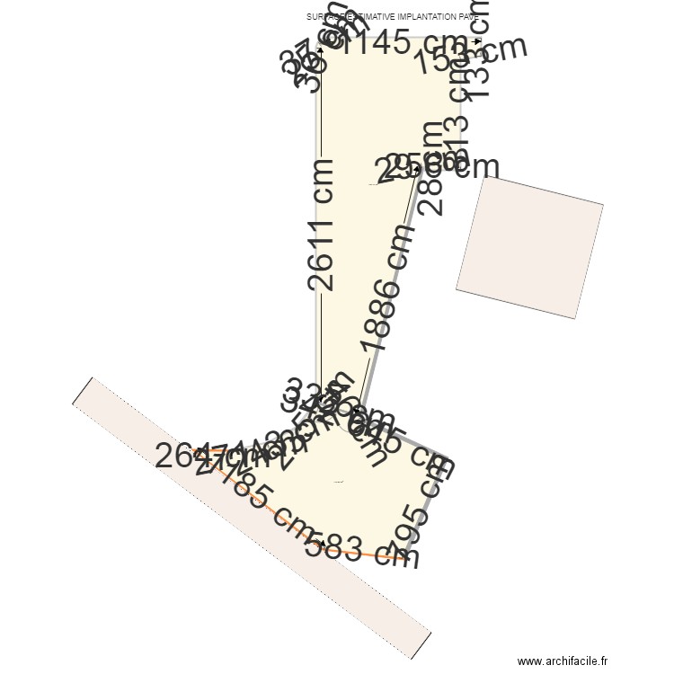 SURFACE PAVE. Plan de 0 pièce et 0 m2