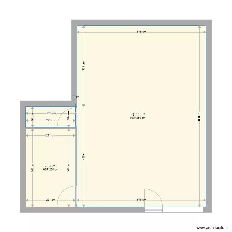studio coiffure cotes. Plan de 