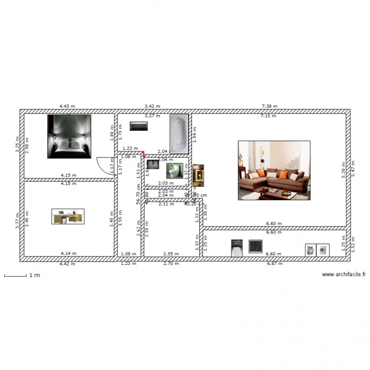 cauche. Plan de 0 pièce et 0 m2