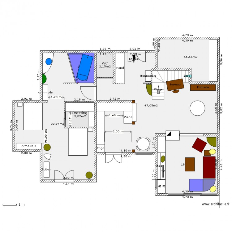 GGG-rdc. Plan de 0 pièce et 0 m2