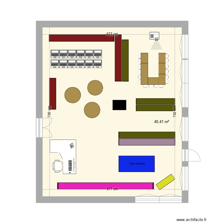 CDI2024. Plan de 1 pièce et 40 m2