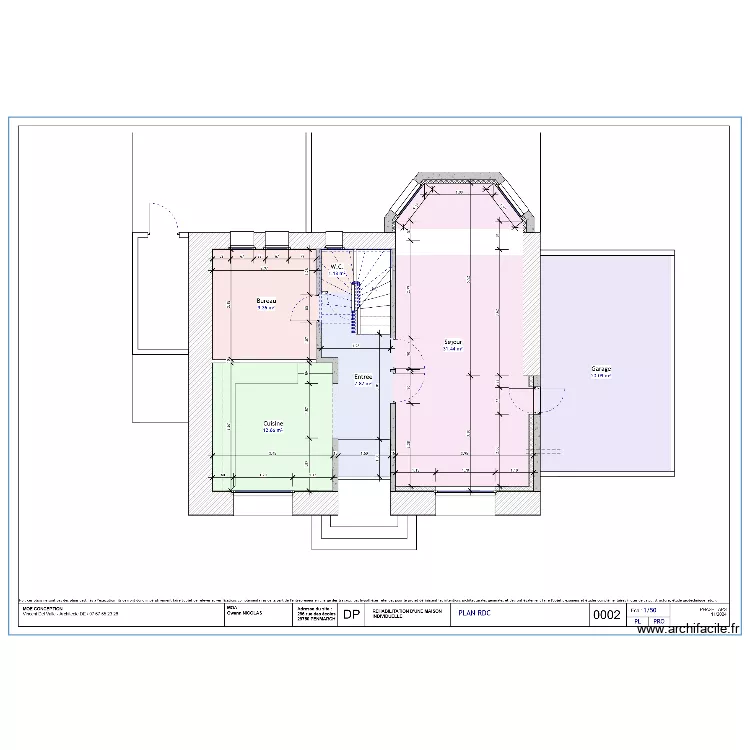maison electrique. Plan de 