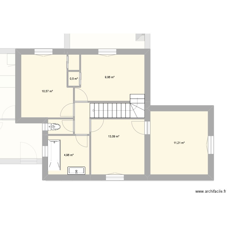 Roger Martin du Gard V0. Plan de 16 pièces et 157 m2