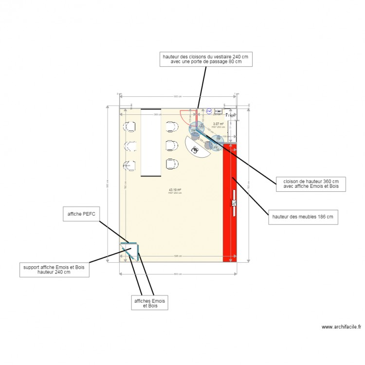 salon V4. Plan de 0 pièce et 0 m2