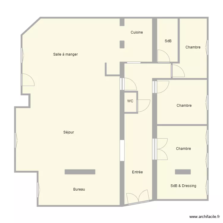 croquis sablons. Plan de 