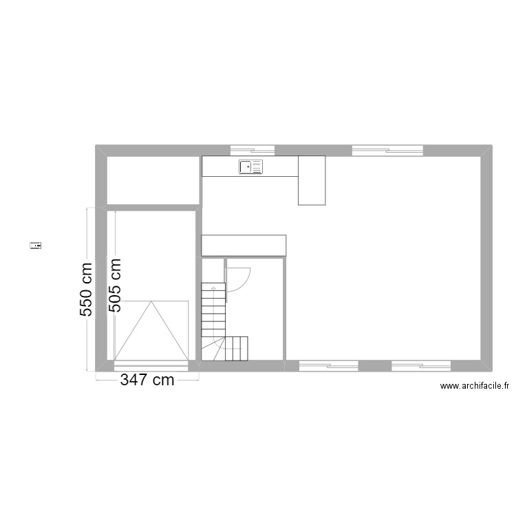 SEV. Plan de 24 pièces et 236 m2