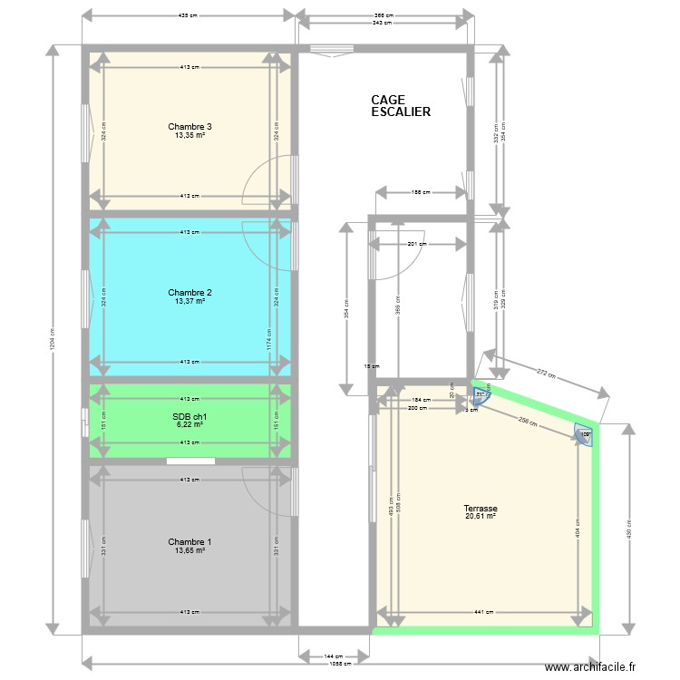 Villasen1er étage. Plan de 0 pièce et 0 m2