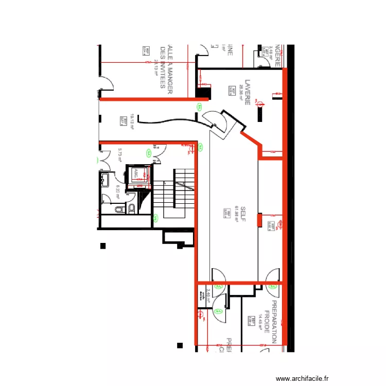 Fond plan Distribution cuisine. Plan de 