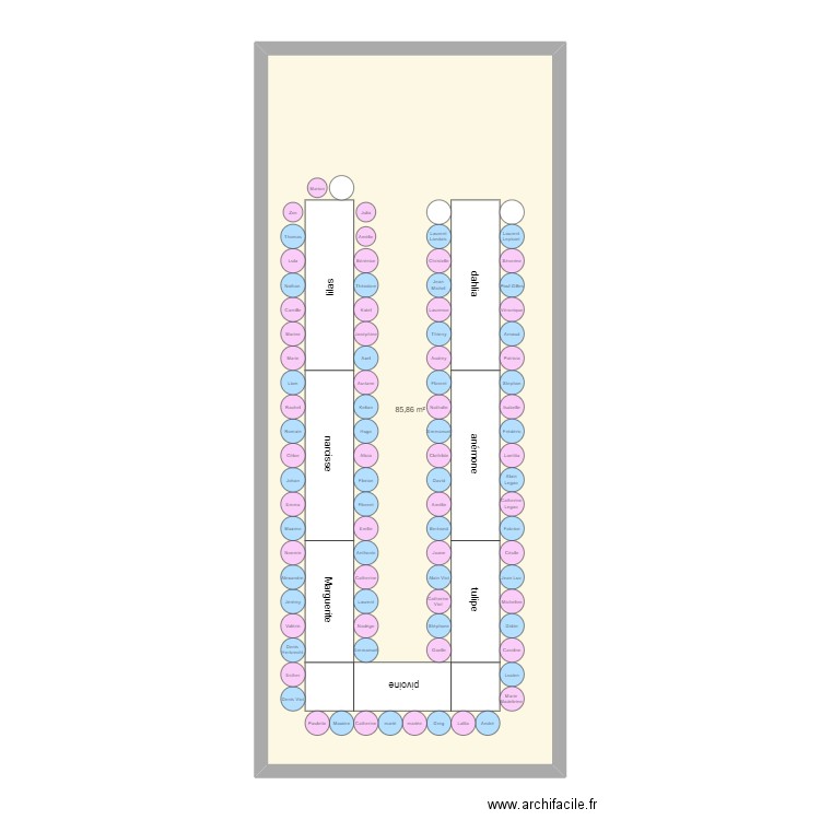 mariage 2. Plan de 0 pièce et 0 m2