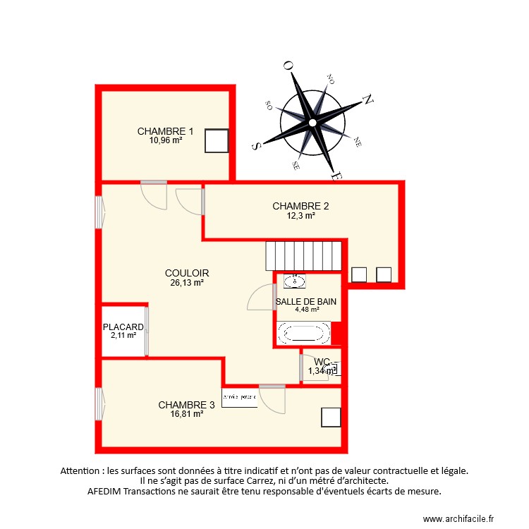 BI 7334 ETAGE . Plan de 0 pièce et 0 m2