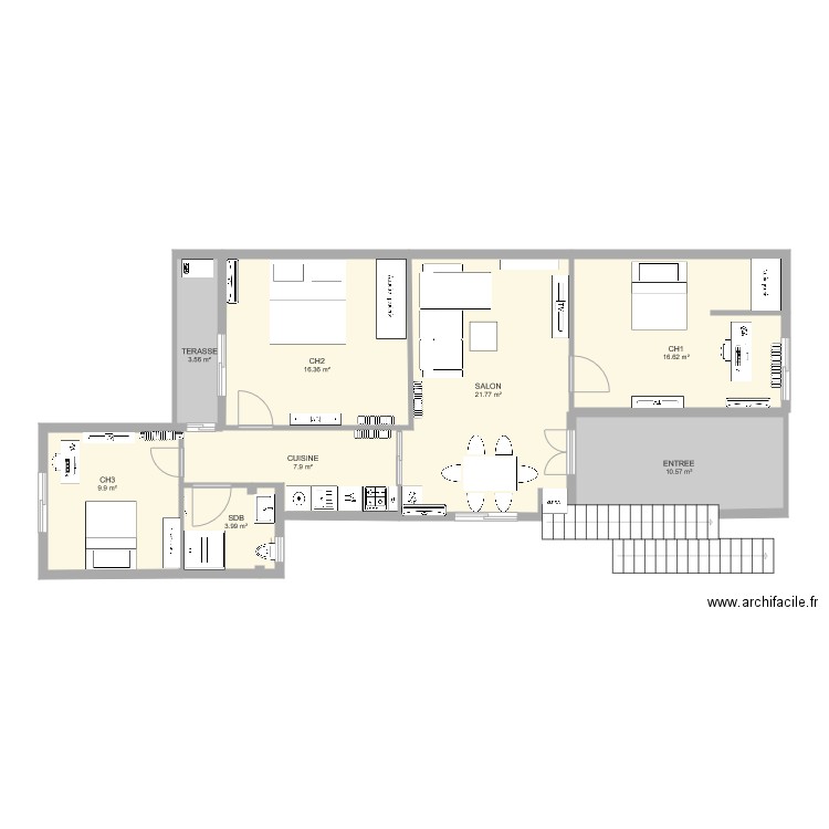 SOUKRA. Plan de 0 pièce et 0 m2