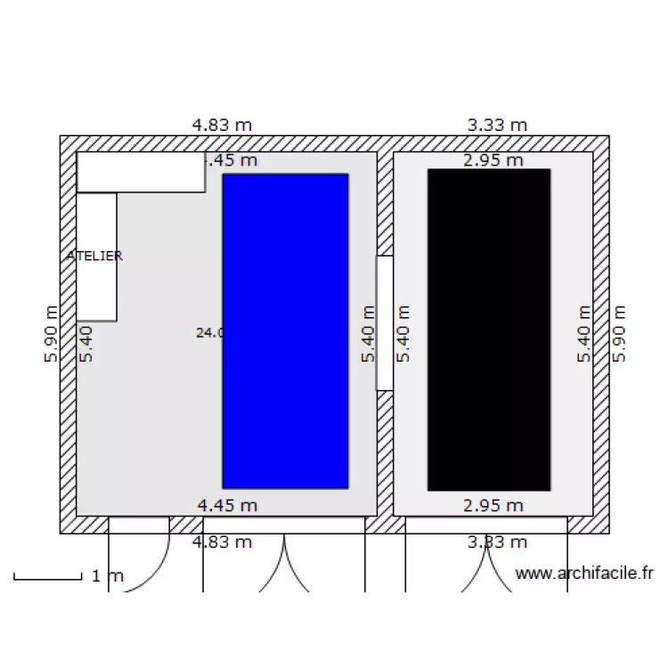 garage 1. Plan de garage 1. Plan de