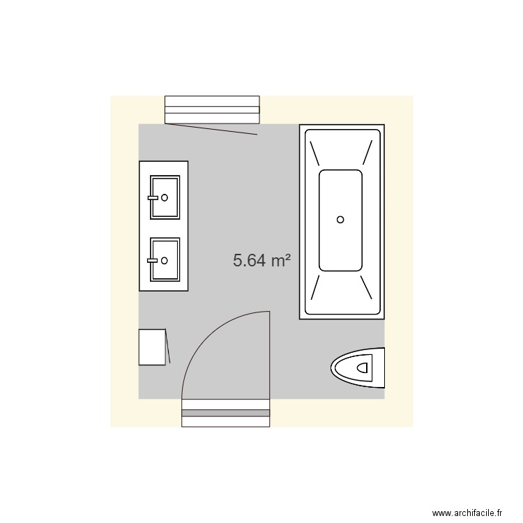 Salle de bain. Plan de 0 pièce et 0 m2