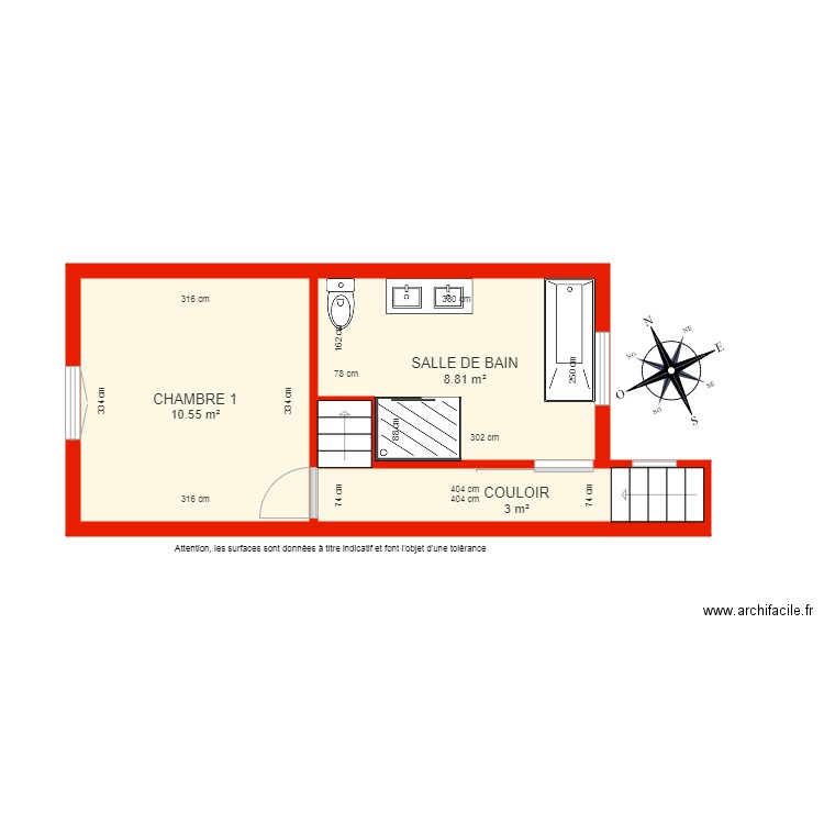 BI 6368 1er Etage côté. Plan de 0 pièce et 0 m2