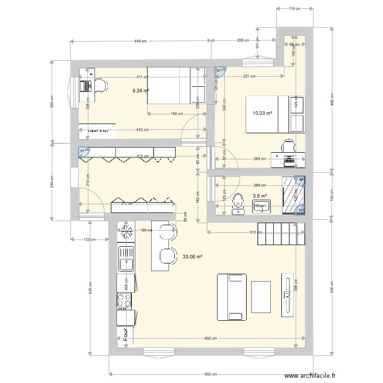 Appartement T3 2. Plan de 0 pièce et 0 m2