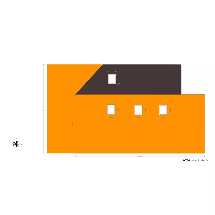 Toiture Villemaigre. Plan de 