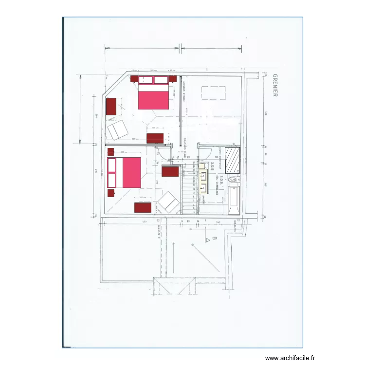ChambreOption1. Plan de ChambreOption1. Plan de