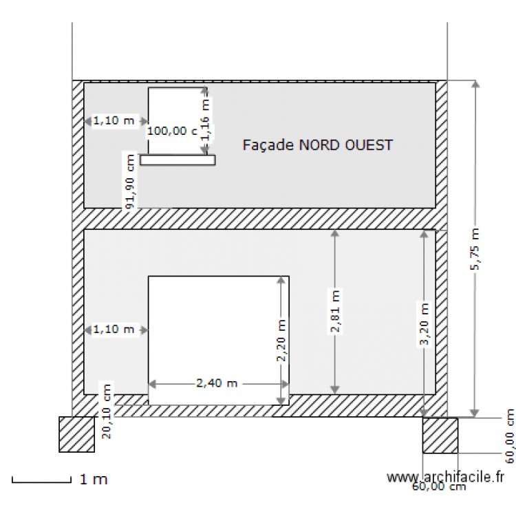 PIGNON OUEST. Plan de 0 pièce et 0 m2