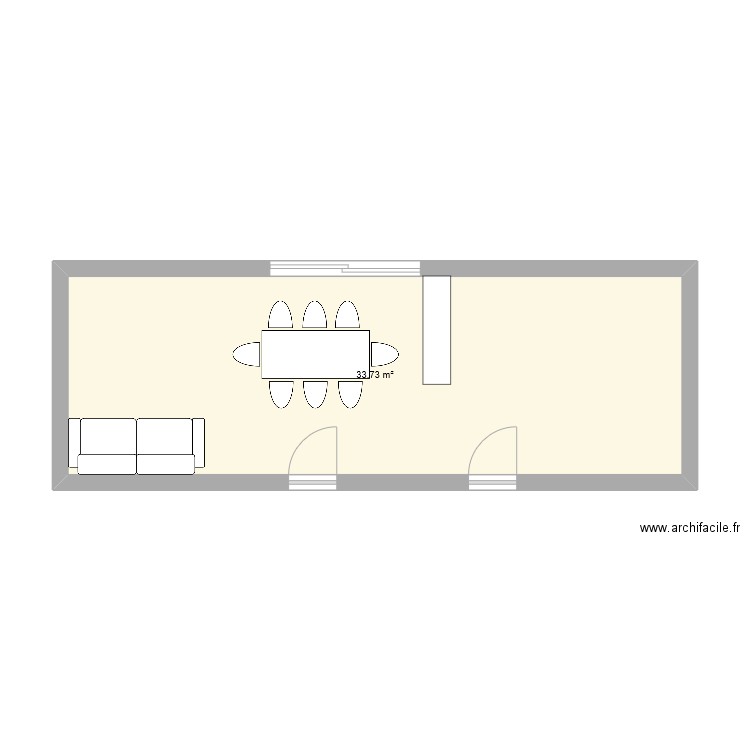 piece de vie. Plan de 0 pièce et 0 m2