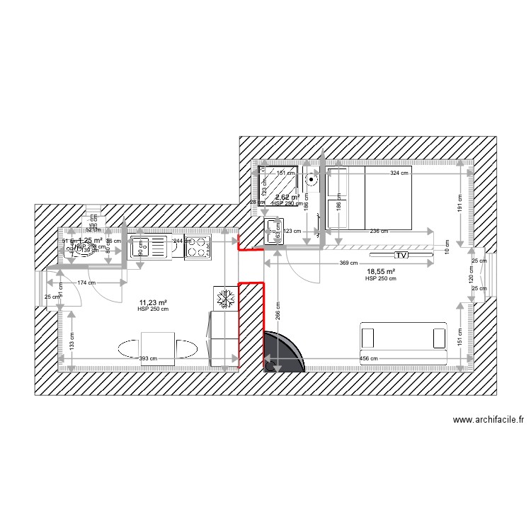 GRIVEY projet. Plan de 0 pièce et 0 m2