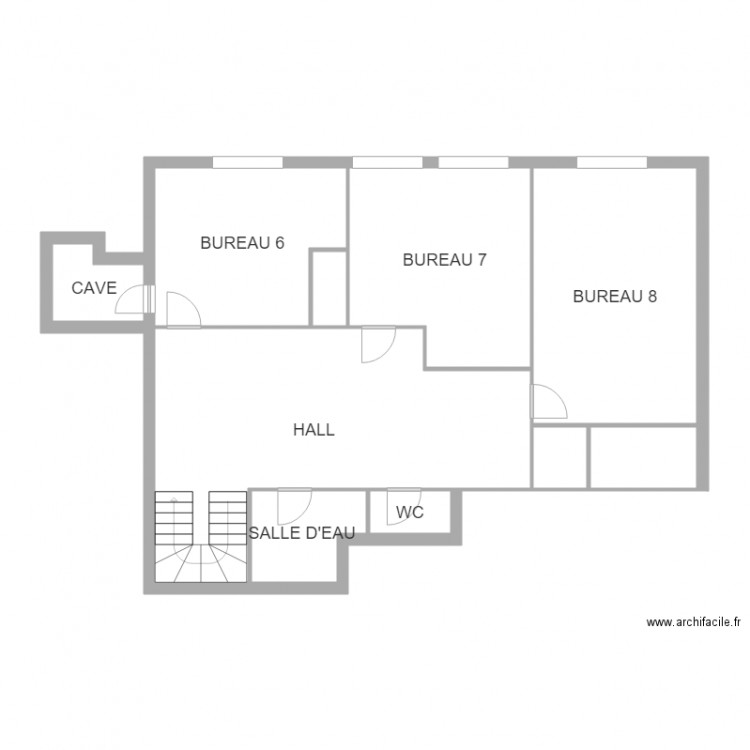 lancier sous sol. Plan de 0 pièce et 0 m2