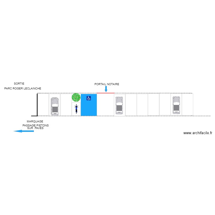 parking. Plan de 0 pièce et 0 m2