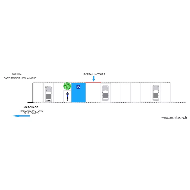 parking. Plan de parking. Plan de