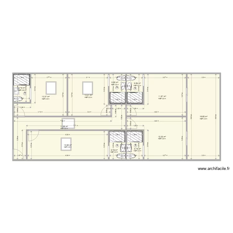 chambre. Plan de 