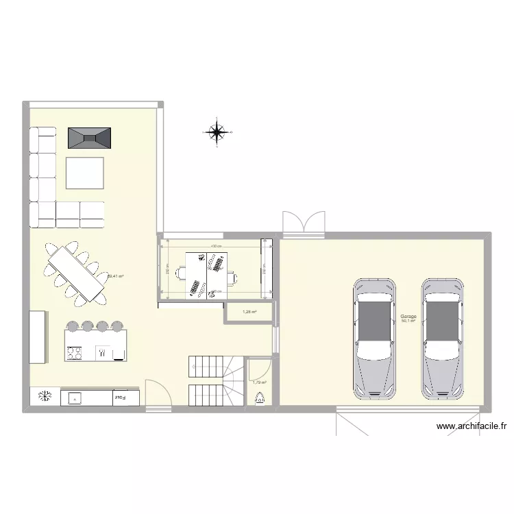Maison essaie n1. Plan de 